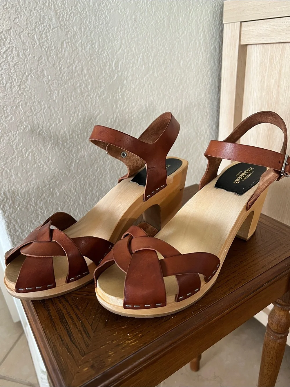 Swedish Hasbeens Kringlan Clog Sandals Anthropologie